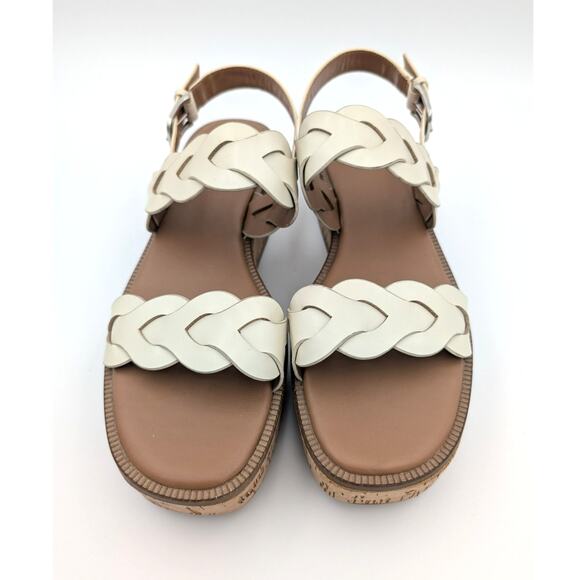 Nordstrom Rack Pennie Braided Platform Sandal Women's Cream Size US10M - Picture 3 of 10